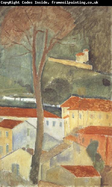 Amedeo Modigliani Landscape at Cagnes (mk39)